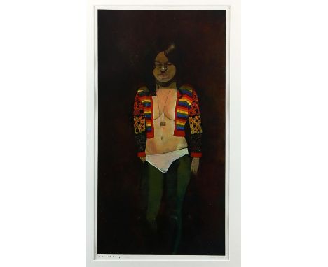 Peter Blake (British, b. 1932), 'Costume Life Drawing'. Screenprint. Signed and numbered 117/125 in pencil to margin. Framed 