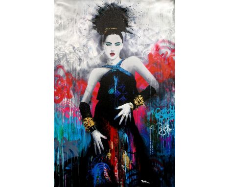 Troika (b. 2003), 'Hypnotise'. Print on board. Numbered 23/95. Framed. Image size 99 x 64cm.