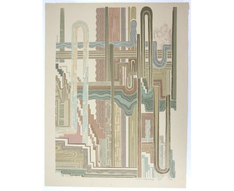 Eduardo Paolozzi (British, 1924-2005), 'Leonardo' (1974). Screenprint. Signed and dated in pencil to margin. Sheet size 65 x 