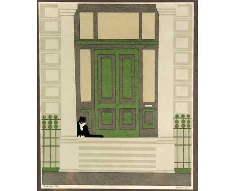 Bob Sanders (b. 1945), 'Mister Tibbs'. Signed and numbered 27/50 in pencil to margin. Framed and glazed. Image size 43 x 35cm