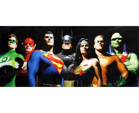 Alex Ross (b. 1970), 'Original Seven'. Limited-edition print. Signed in pencil to margin. Framed and glazed. Image size 104 x