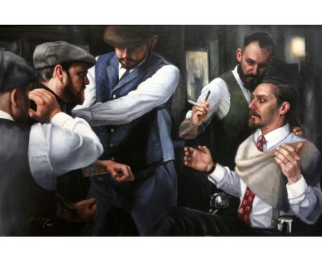 Vincent Kamp (contemporary), 'The Betrayal'. Limited-edition print. Numbered 91/150. Framed. Image size 51 x 77cm.