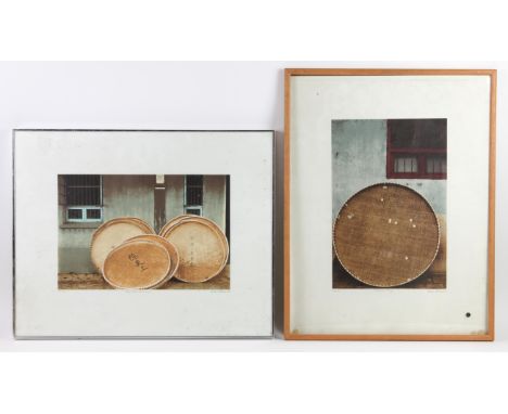 AMENDED DESCRIPTION Andrew Holmes (b. 1947), two photolithographs from the China series: 'Silkworm Tray', signed, titled and 