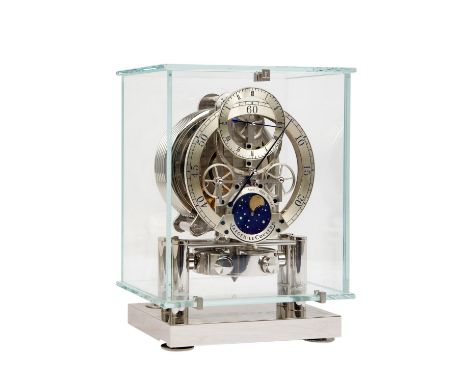 JAEGER-LECOULTRE; ATMOS TISCHUHR LIMITED EDITION "Atmos Régulateur", rhodiertes Messing, Ser. Nr.: 713271, Limitiertes Sammle