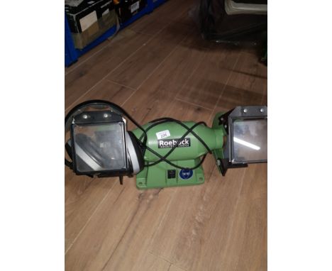 ROEBUCK BENCH GRINDER WITH EAR PROTECTORS