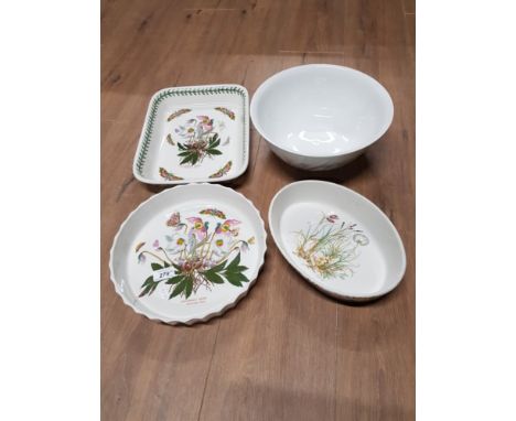 4 ITEMS INCLUDING ROYAL WORCESTER SOMERSET BOWL AND PORTMEIRION DISH ETC