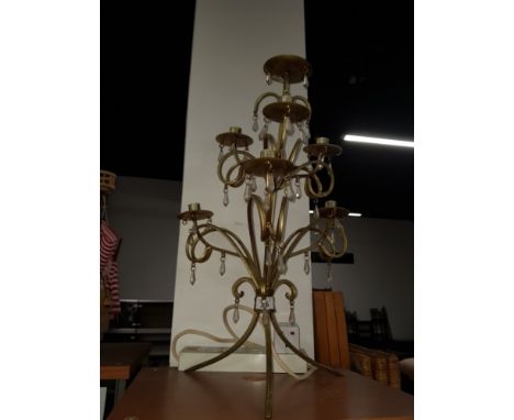 A SEVEN BRANCH CANDLE STICK