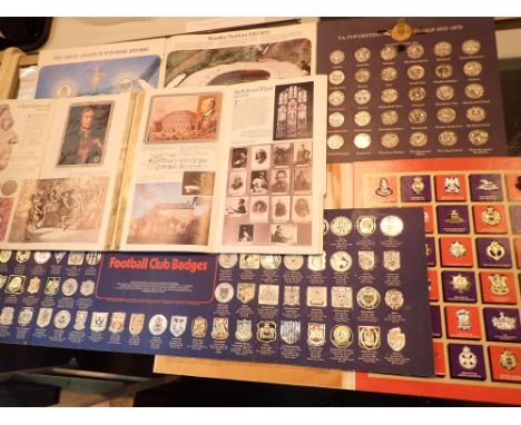 Group of collectable Shell and Esso football and events medal sets