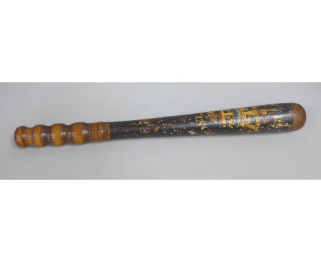 A Victorian police truncheon, Nottingham constabulary 