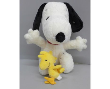A Steiff Snoopy and Woodstock, boxed 