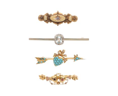 the oval-shaped aquamarine is set within a surround of circular-cut diamonds, in gold, 6.5cm long, 4.8 grams, together with a