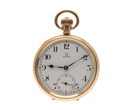 the signed white enamel dial with Arabic numerals and subsidiary seconds dial, the movement numbered 9507133, hallmarked for 