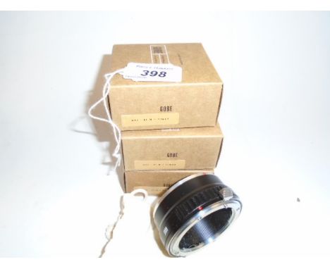3 GOBE LENS ADAPTERS M42-EF-M TRIPOD