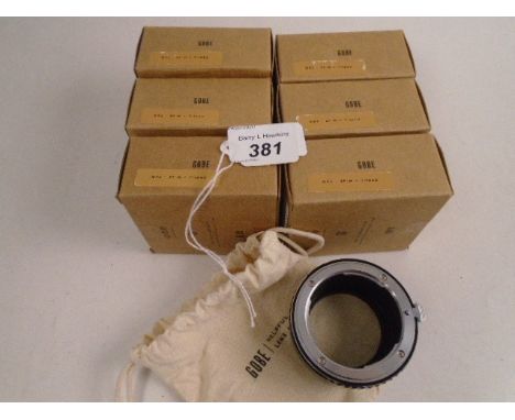 6 GOBE LENS ADAPTERS M42-EF-M TRIPOD