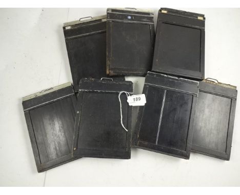 COLLECTION OF 7 GRAPHIC FILM HOLDERS TO INCLUDE 4X5 TYPE 5 BY GRAFLEX