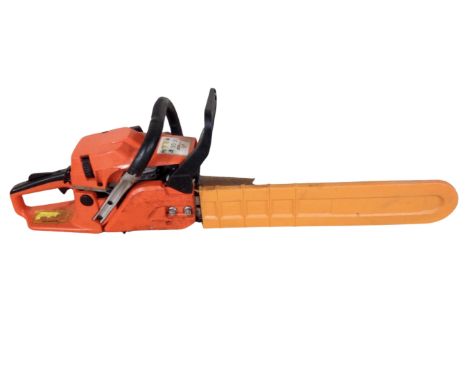 A Landmaster petrol chainsaw.