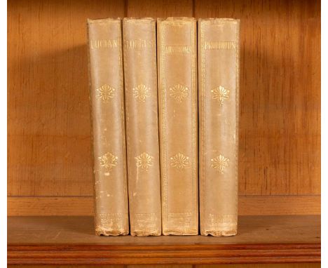 Athenian Society, 4 volumes, to include: Longus, Lucian, Aristophanes, and Procopius, 1894-95, 8vo, half vellum gilt and marb