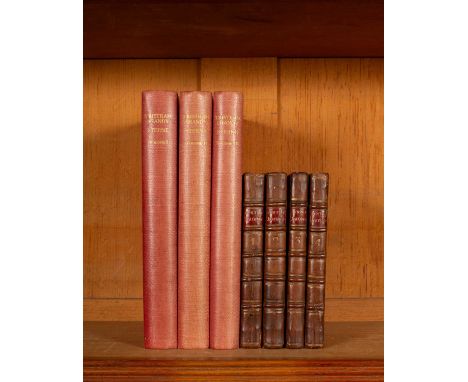 Sterne (Laurence) Tristram Shandy, Reading: Golden Cockeral Press, 1929, 3 vols, 8vo, original cloth gilt, top edge gilt, dec