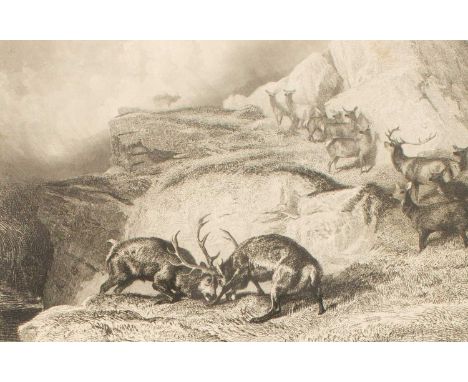 Scrope (William) The Art of Deer Stalking, London: John Murray, 1839, 8vo, later rebound in green and gilt tooled leather by 