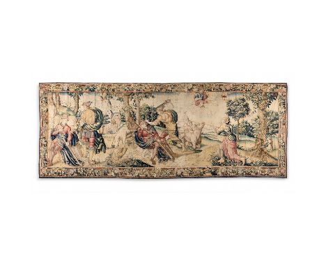BRUXELLES, XVIE SIÈCLE, TAPISSERIE, LAINE ET SOIE, Hermès sacrifie le pâtre. Épisode tiré des Métamorphoses d'Ovide, livre I 