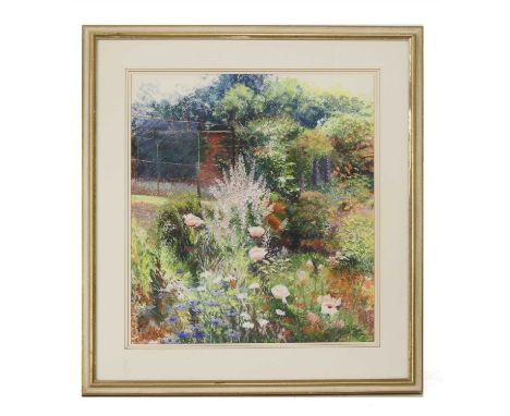 Graham Painter, 20th Century, THE WALLED GARDEN; HELMINGHAM; Signed l.r., pastel, together with an oil painting of the same l