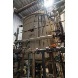 Vertical Carbon Steel Tank on Legs, Insulated Aluminum Clad, Slight Cone Bottom, Rigging Fee: $1000