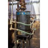 Knock Out Pot for FFA (Free Fatty Acid), Carbon Steel, Size Aprox 18" dia x 2.5ft, Rigging Fee: $75