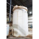 Sii Vertical Poly Tank, Flat Bottom, Approx 8 ft dia x 16 ft tall for cap 6000, Rigging Fee: $800