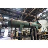 Shell & Tube Heat Exchanger, Horizontal on Saddles, Approx 29" dia x 14' long, Rigging Fee: $700