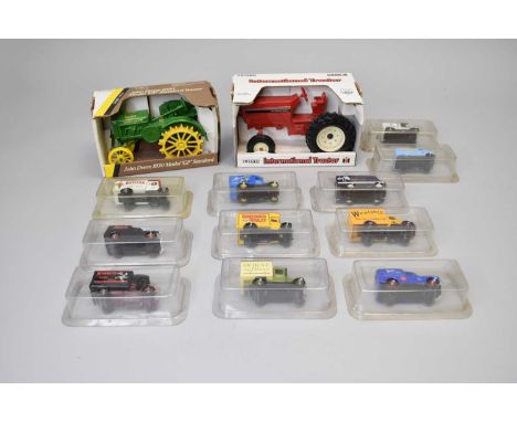 A collection of models, to include; eight active response models, eight Corgi Royal Mail Millenium Vehicles, Ertl internation