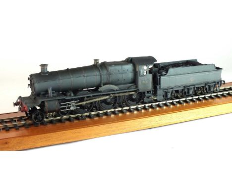 A good O-gauge scratch-built model of the steam locomotive, 'Compton Manor', '7807', 2-6-0, in lined gunmetal grey livery, wi