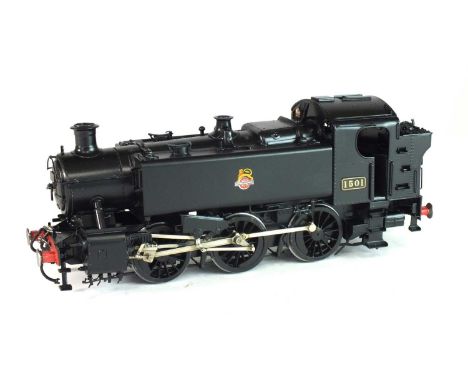 A Warren Shephard, 7mm scale, BR (W) model steam locomotive, 1501, Hawksworth, 15xx class, 0-6-0, black livery, appears to be