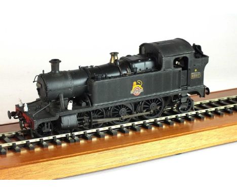 A good O-gauge, scratch-built model of a GWR/BR (W) steam Prairie Tank engine, '4567', 2-6-2, in black livery, with a British