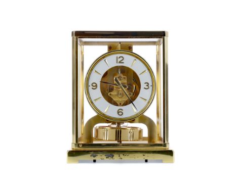 JAEGAR LE COULTRE ATMOS CLOCK, the perpetual movement with serial no. 27864, the white enamel chapter ring with Arabic numera