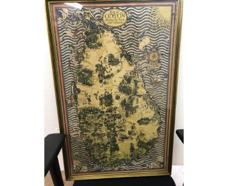 MacDonald (Max) Gill (1884-1947)MAP OF CEYLON SHOWING HER TEA AND OTHER INDUSTRIESlithograph in colours, 1933, condition A; n