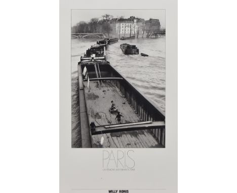 Willy Ronis (1910-2019) - Print - "Paris La Peniche aux Enfants, 1959" (1981), unsigned, 12ins x 17.5ins