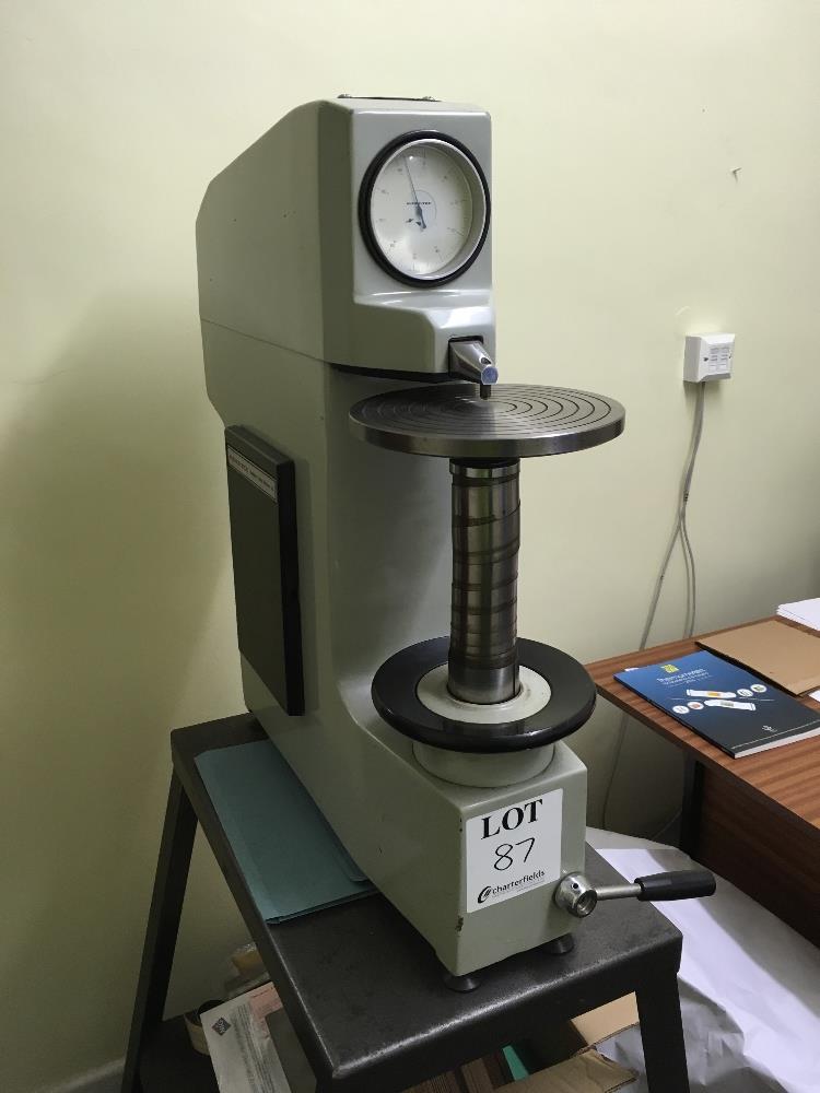 Indentec hardness testing machine, model 4150M on steel stand