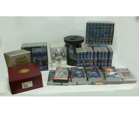 COLLECTION OF STAR TREK VHS VIDEO CASSETTES, including five box sets; 'Data Box Set', 'Greatest Battles', 'The Screen Voyages