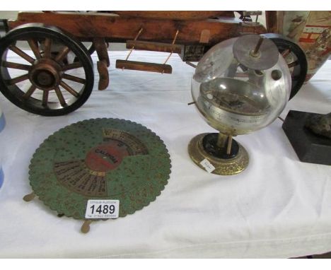 A perpetual calendar and a spherical barometer?