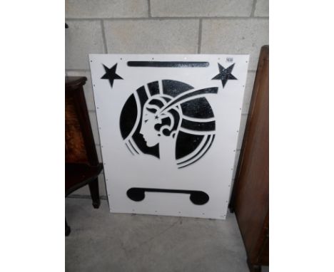 An art deco style panel
