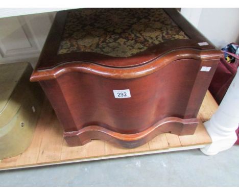 A mahogany step commode