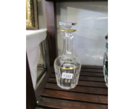 A Belgian Val Saint Lambert decanter
