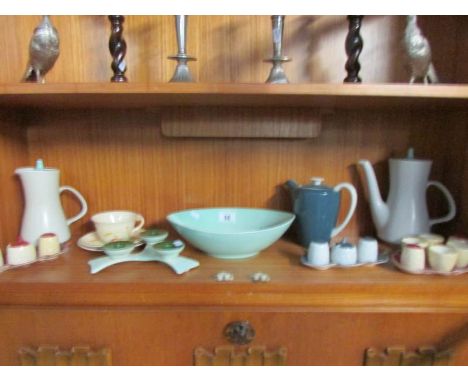 A mixed lot of china including Carlton ware, Poole pottery etc