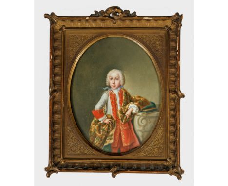 Deutscher Porträtmaler des Barock(Tätig 18. Jh.)Porträt eines jungen AdligenDarstellung eines edel gekleideten Jungen mit gep