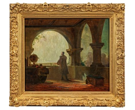 Helene Will(Deutsche oder österreichische Malerin. Tätig um 1900)Galileo Galilei bei der Beobachtung des NachthimmelsSzene au