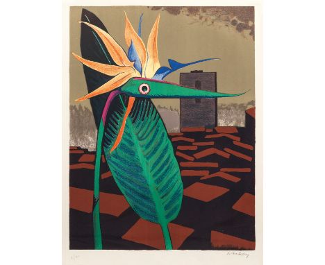 Man Ray(1890 Philadelphia - 1976 Paris)"L'incompris". OriginaltitelFarblithographie/Velin, 1962. Sign. und nummeriert 2/90. D
