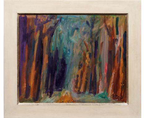 Bernhard Heisig(1925 Breslau -  2011 Strohdehne/Havelland)"Im Wald". OriginaltitelDurch äußerst kraftvoll und pastos gesetzte