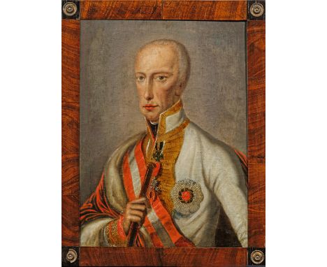 Österreichischer Porträtmaler(Tätig um 1820)Bildnis Kaiser Franz I. von ÖsterreichRepräsentatives Brustporträt Franz I. (1768