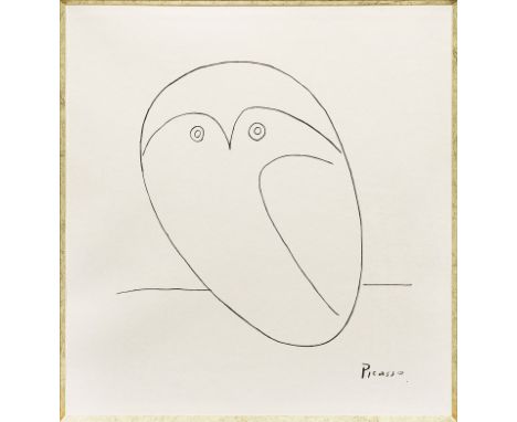 Pablo Picasso(1881 Málaga - 1973 Mougins) nach EuleLithographie/Velin. Im Druck bez.; 45 cm x 42,5 cm (Passepartoutausschnitt
