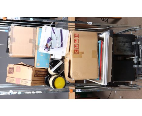 A Cage of Developing and Printing Equipment, including two Kodak plate developing tanks, a nest of developing trays from 8 x 